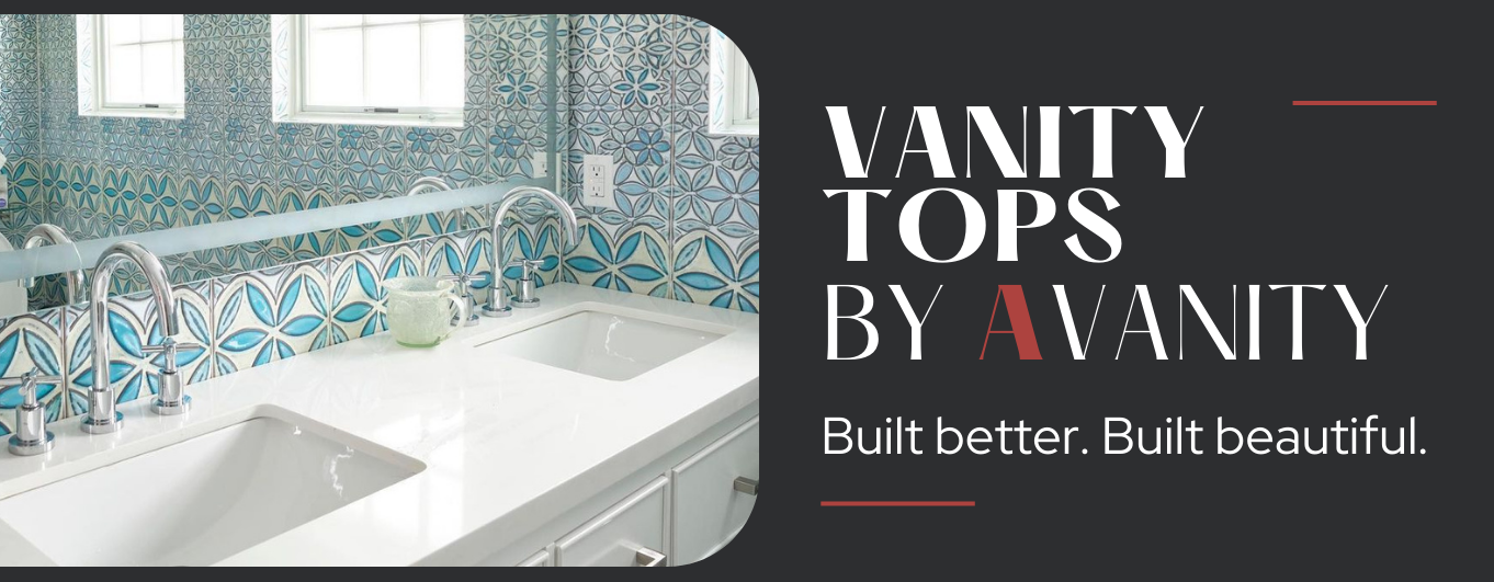Shop our extensive selection of bath vanity countertops featuring Carrara marble, quartz, engineered stone, and more.