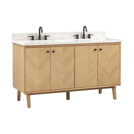 Adele 60 in. Double Sink Bathroom Vanity