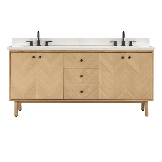 Adele 72 in. Double Sink Bathroom Vanity