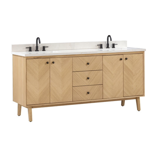 Adele 72 in. Double Sink Bathroom Vanity