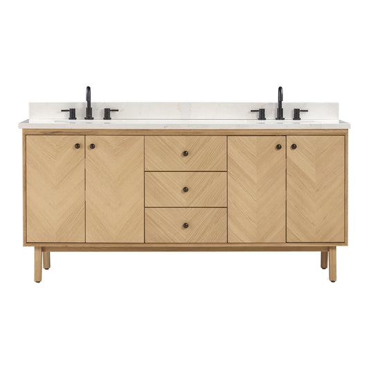 Adele 72 in. Double Sink Bathroom Vanity