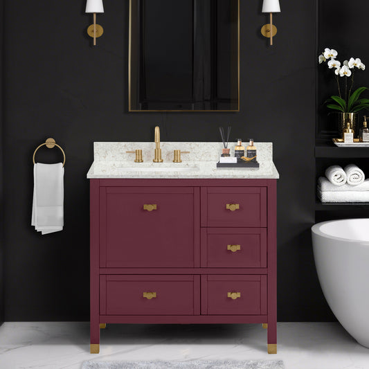 Alana 36 in. Left-Offset Single Sink Bathroom Vanity