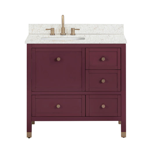 Alana 36 in. Left-Offset Single Sink Bathroom Vanity
