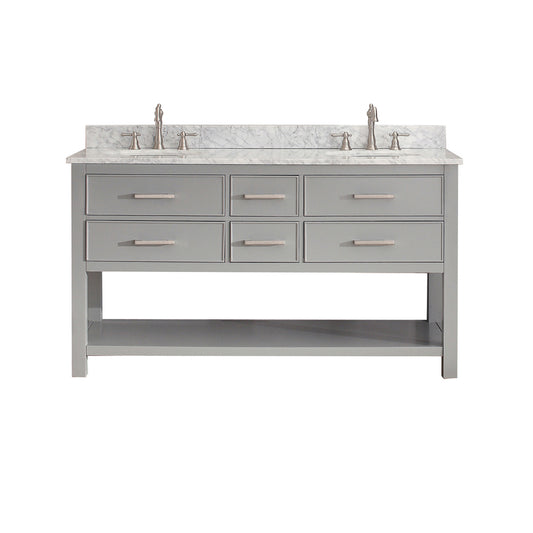 Brooks 60 in. Double Sink Bathroom Vanity