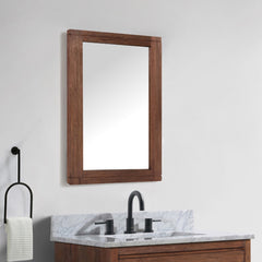 Kai 24 in. Mirror in Brown Reclaimed Wood