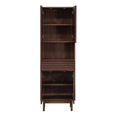 Carina Teak Wood Bathroom Linen Cabinet