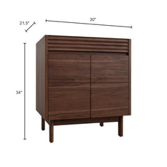 Carina 30 in. Single Sink Teak Wood Bathroom Vanity