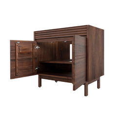 Carina 36 in. Single Sink Teak Wood Bathroom Vanity