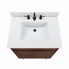 Carina 30 in. Single Sink Teak Wood Bathroom Vanity