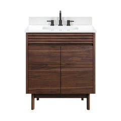 Carina 30 in. Single Sink Teak Wood Bathroom Vanity