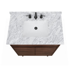 Carina 36 in. Single Sink Teak Wood Bathroom Vanity