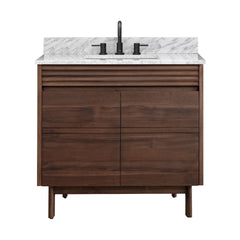 Carina 36 in. Single Sink Teak Wood Bathroom Vanity