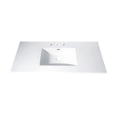 Vitreous China Top with Integrated Bowl (8" Widespread)