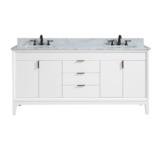 Emma 72 in. Double Sink Bathroom Vanity