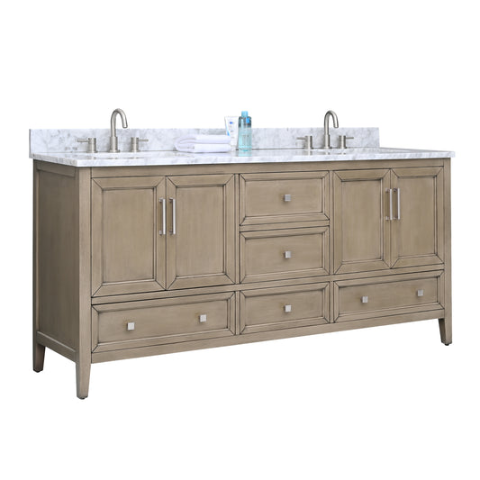 Everette 72 in. Double Sink Bathroom Vanity
