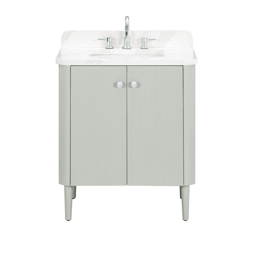 Haley 30 in. Single Sink Bathroom Vanity with Dual Mount Option