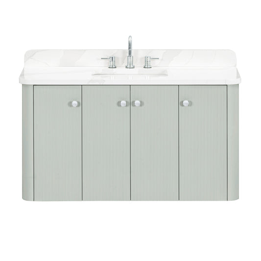 Haley 48 in. Single Sink Bathroom Vanity with Dual Mount Option