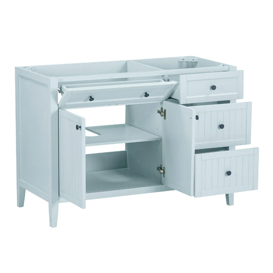 Layla 48 in. Left-Offset Single Sink Bathroom Vanity