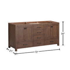 Modero 72 in. Double Sink Bathroom Vanity