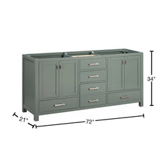 Modero 72 in. Double Sink Bathroom Vanity