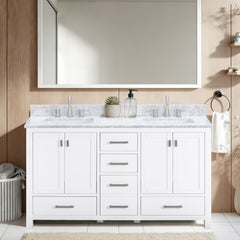 Modero 60 in. Double Sink Bathroom Vanity