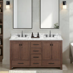 Modero 60 in. Double Sink Bathroom Vanity
