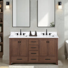 Modero 60 in. Double Sink Bathroom Vanity