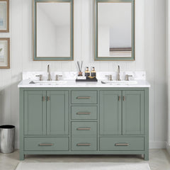 Modero 60 in. Double Sink Bathroom Vanity