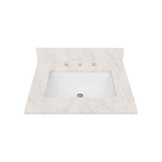Alluring Quartz Top with Single Rectangular Sink