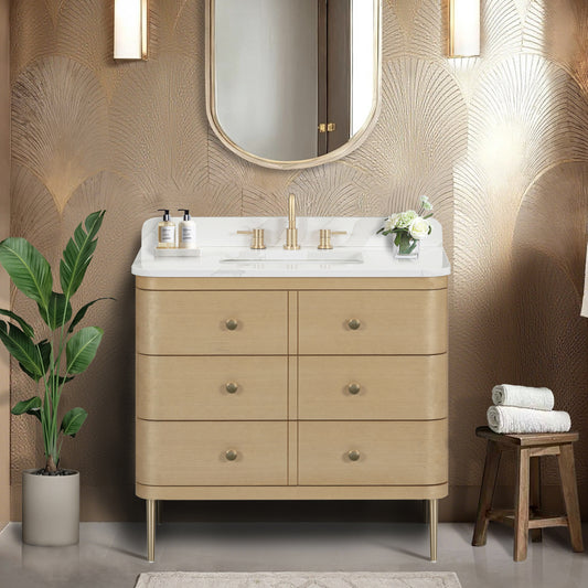 Serena 36 in. Single Sink Bathroom Vanity with Dual Mount Option