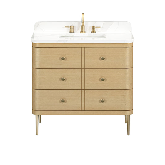 Serena 36 in. Single Sink Bathroom Vanity with Dual Mount Option