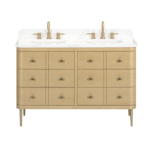 Serena 48 in. Double Sink Bathroom Vanity with Dual Mount Option