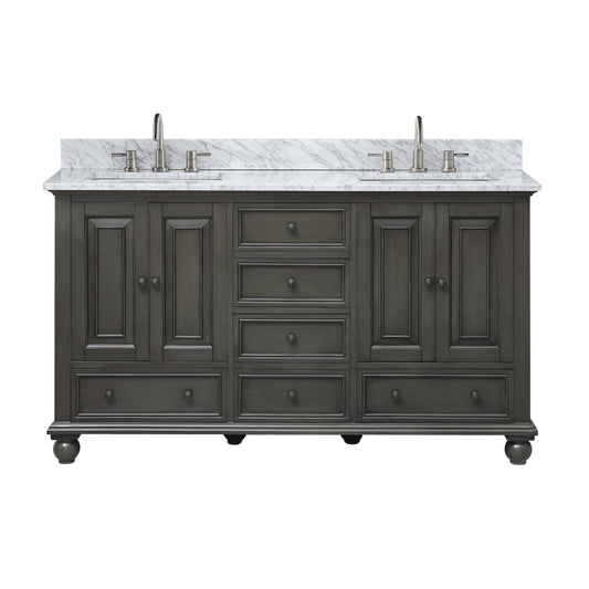 Thompson 60 in. Double Sink Bathroom Vanity