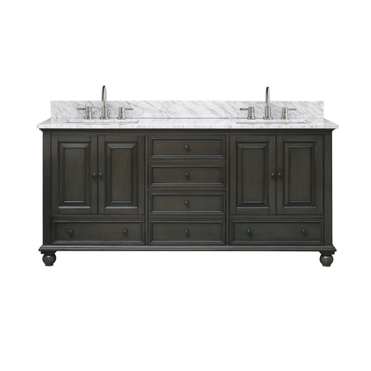 Thompson 72 in. Double Sink Bathroom Vanity
