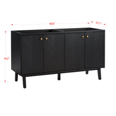 Adele 60 in. Double Sink Bathroom Vanity