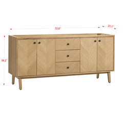 Adele 72 in. Double Sink Bathroom Vanity