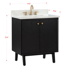 Adele 30 in. Single Sink Bathroom Vanity