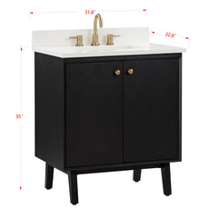 Adele 30 in. Single Sink Bathroom Vanity
