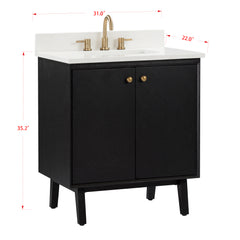 Adele 30 in. Single Sink Bathroom Vanity