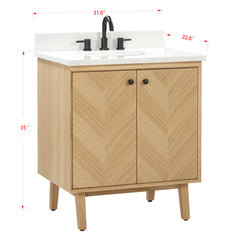 Adele 30 in. Single Sink Bathroom Vanity