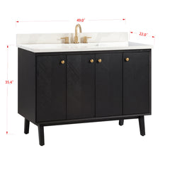 Adele 48 in. Single Sink Bathroom Vanity