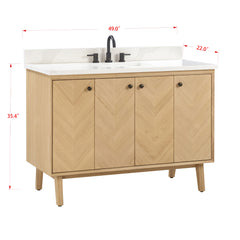 Adele 48 in. Single Sink Bathroom Vanity