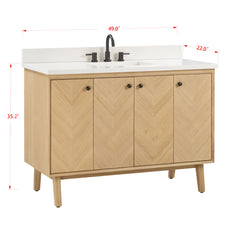 Adele 48 in. Single Sink Bathroom Vanity