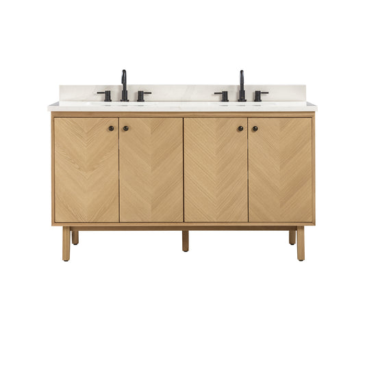 Adele 60 in. Double Sink Bathroom Vanity