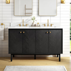 Adele 60 in. Double Sink Bathroom Vanity