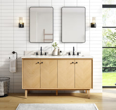Adele 60 in. Double Sink Bathroom Vanity