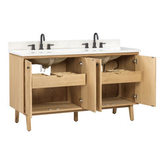 Adele 60 in. Double Sink Bathroom Vanity