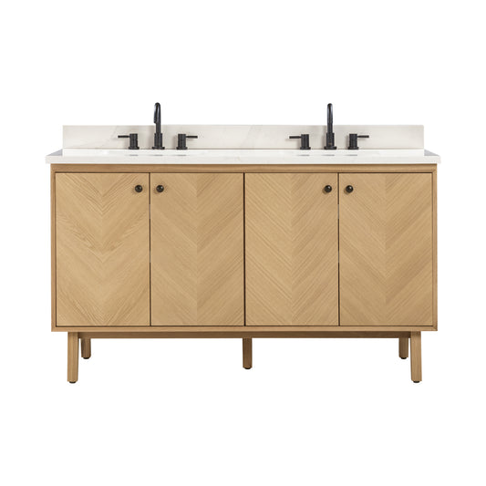 Adele 60 in. Double Sink Bathroom Vanity