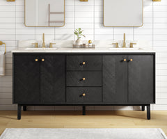 Adele 72 in. Double Sink Bathroom Vanity