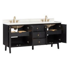 Adele 72 in. Double Sink Bathroom Vanity